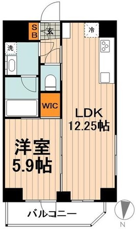 オーキッドレジデンス上野稲荷町IIの物件間取画像